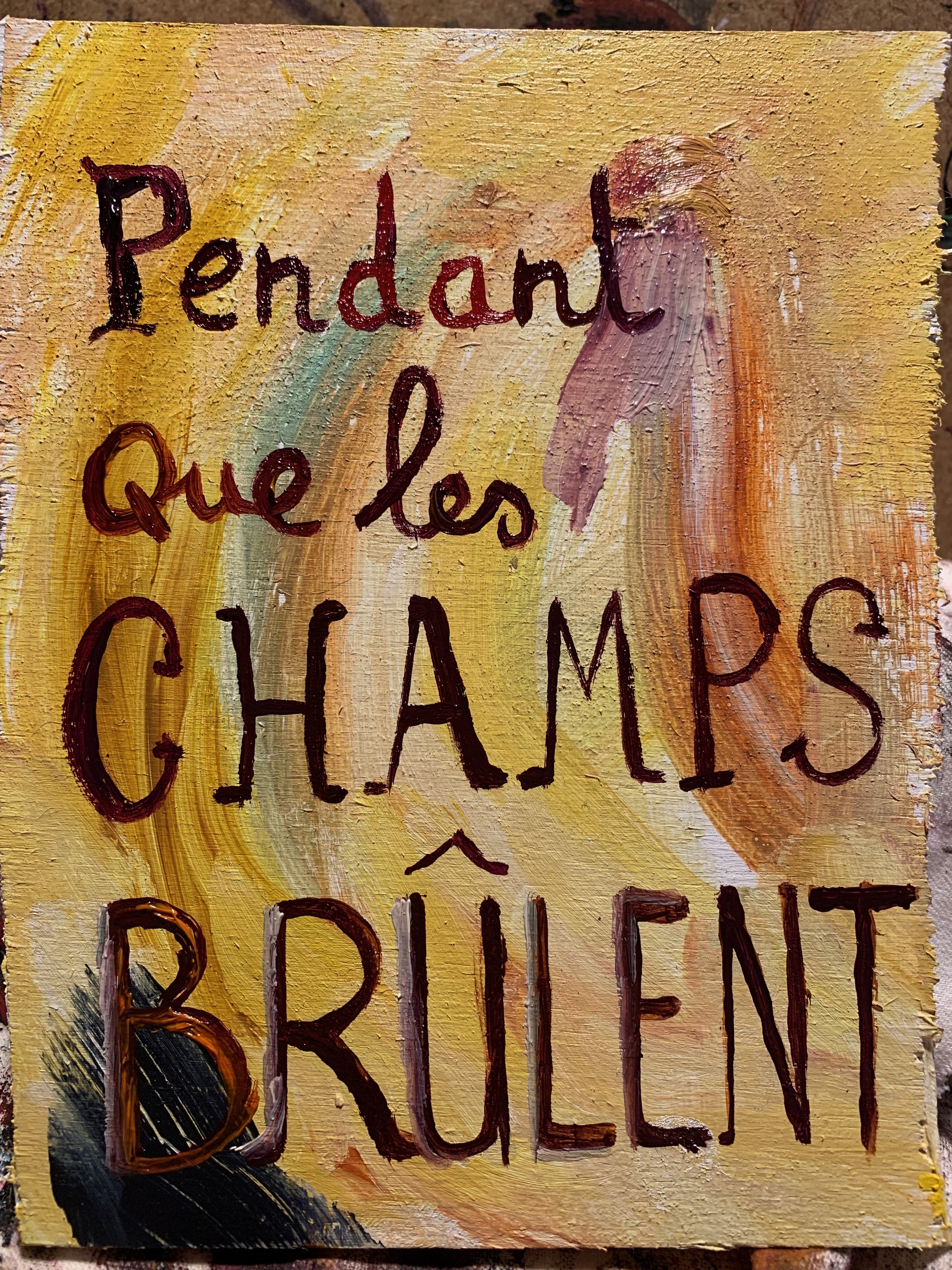 Pendant que les champs brûlent - making-of